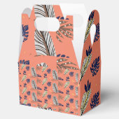 モダンリーフパターン パーティー用品 フェイバーボックス (オープン)