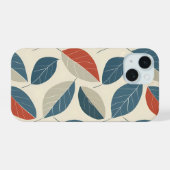 モダンリーフモチーフ iPhone 15ケース (裏面横)