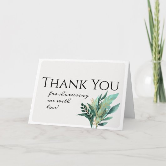 モダンリーフ感謝カード サンキューカード (正面)