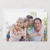 モダンリーフ メリーホリデー フォトカード シーズンカード (正面)