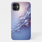 モダンルミナスリキッドバブルアート - エレガントパープル Case-Mate iPhoneケース (裏面)