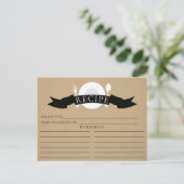 モダンレシピカードクラフトブライダルシャワー ポストカード (スタンド正面)