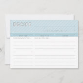 モダンレシピカード可愛いオーガナイザーミニマルカモ卵 サンキューカード (正面)