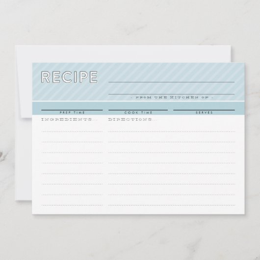 モダンレシピカード可愛いオーガナイザーミニマルカモ卵 サンキューカード (正面)