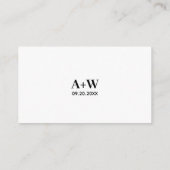 モダンレジストリー | ウェディングレジストリーQRコード エンクロージャーカード (裏面)