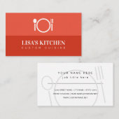 モダンレストラン名刺テンプレート 名刺 (正面/裏面)