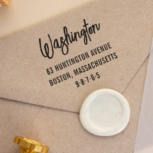 モダンレタリングファミリ名と差出人住所