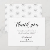 モダンレタリング業務パッケージサンキューカード サンキューカード (正面/裏面)