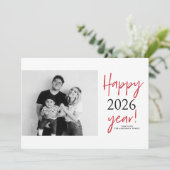 モダンレタリング2025年新年写真 シーズンカード (スタンド正面)