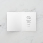 モダンレタリング3シンプル写真卒業式、折り畳み サンキューカード (内部)