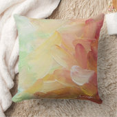 モダンレッドパーソナライズされたゴールデンティール(緑がかった色)油絵を描 クッション (ブランケット)