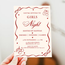 モダンレッド女子会ディナーパーティー