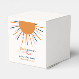 モダンレトロこ来この息子の赤ちゃんシャワー フェイバーボックス