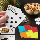 モダンレトロの色のジオメトリパターン#4 トランプ (インサイチュ)