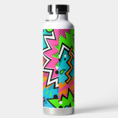 モダンレトロアポップ・アートのート ウォーターボトル (右面)