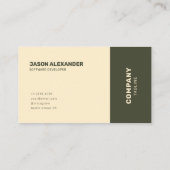 モダンレトロアーストーン幾何名刺 名刺 (裏面)