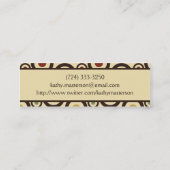 モダンレトロカスタマイズプロフィアカード/ スキニー名刺 (裏面)