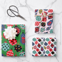 モダンレトロカラフル装飾模様