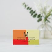 モダンレトロカラーズモノグラム#13 名刺 (スタンド正面)