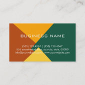 モダンレトロカラーパターンモノグラム#10 名刺 (裏面)