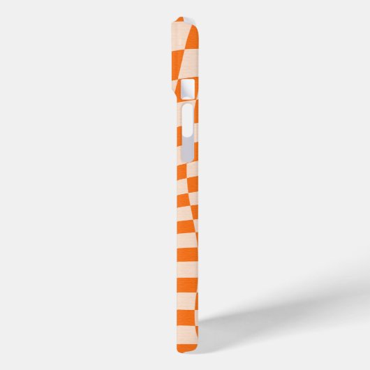 モダンレトロサイケデリックオ市松模様にレン Case-Mate iPhoneケース (裏面 / 左)