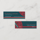 モダンレトロサークストライプスMini名刺 スキニー名刺 (正面/裏面)