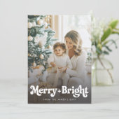 モダンレトロシンプル写真クリスマス シーズンカード (スタンド正面)