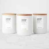 モダンレトロスタイルのキャンドルまたは食品ラベル フードラベル (ボトル)