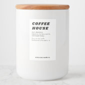 モダンレトロスタイルのキャンドルまたは食品ラベル フードラベル (正面)