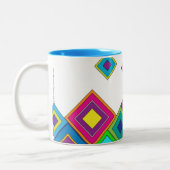 モダンレトロダイヤモンド ツートーンマグカップ (左)