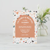 モダンレトロテラ結婚ッツォー招待状 招待状 (スタンド正面)