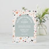 モダンレトロテラ結婚ッツォー招待状 招待状 (スタンド正面)