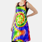 モダンレトロネクタイ赤グリーン黄 エプロン (インサイチュ)