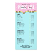 モダンレトロパストリカラフルーシェフベーカリーメニュー ラックカード (正面)