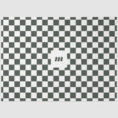 モダンレトロパタ市松模様にーンカスタムモノグラム 薄葉紙 (正面)