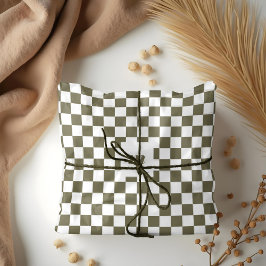 モダンレトロパタ市松模様にーンカスタムモノグラム 薄葉紙