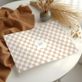 モダンレトロパタ市松模様にーンカスタムモノグラム 薄葉紙