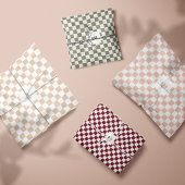 モダンレトロパタ市松模様にーンカスタムモノグラム 薄葉紙