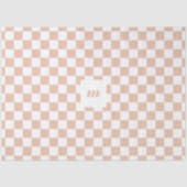 モダンレトロパタ市松模様にーンカスタムモノグラム 薄葉紙 (正面)