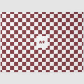 モダンレトロパタ市松模様にーンカスタムモノグラム 薄葉紙 (正面)