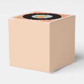 モダンレトロビニールレコードオレンジスカイブルー結婚ズ フェイバーボックス (正面サイド)