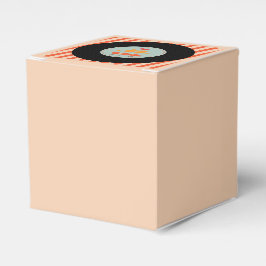 モダンレトロビニールレコードオレンジスカイブルー結婚ズ フェイバーボックス