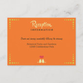 モダンレトロビニール結婚レコード エンクロージャーカード (正面)