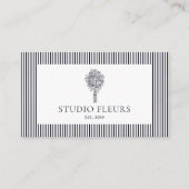 モダンレトロビブストライプのロゴ名刺 名刺 (正面)