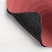 モダンレトロピファンキーンク赤いハートマウスパッド マウスパッド (コーナー)