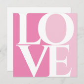 モダンレトロピンクブライダルシャワー 招待状 (正面/裏面)