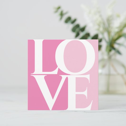 モダンレトロピンクブライダルシャワー 招待状 (スタンド正面)