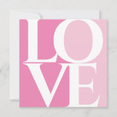 モダンレトロピンクブライダルシャワー 招待状 (正面)