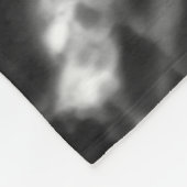 モダンレトロフォト白黒大理石デザイン フリースブランケット (角)