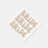 モダンレトロブライドバチェロレッテヴィンテージ スタンダードカクテルナプキン (角)